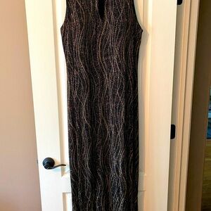 Ronni Nichole by Ouida size 16 formal black with gold sequins.